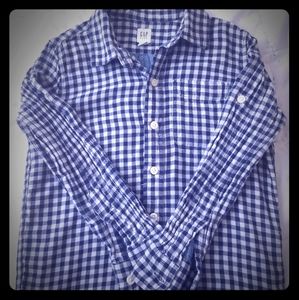 Boys Denim Flannel collars shirt